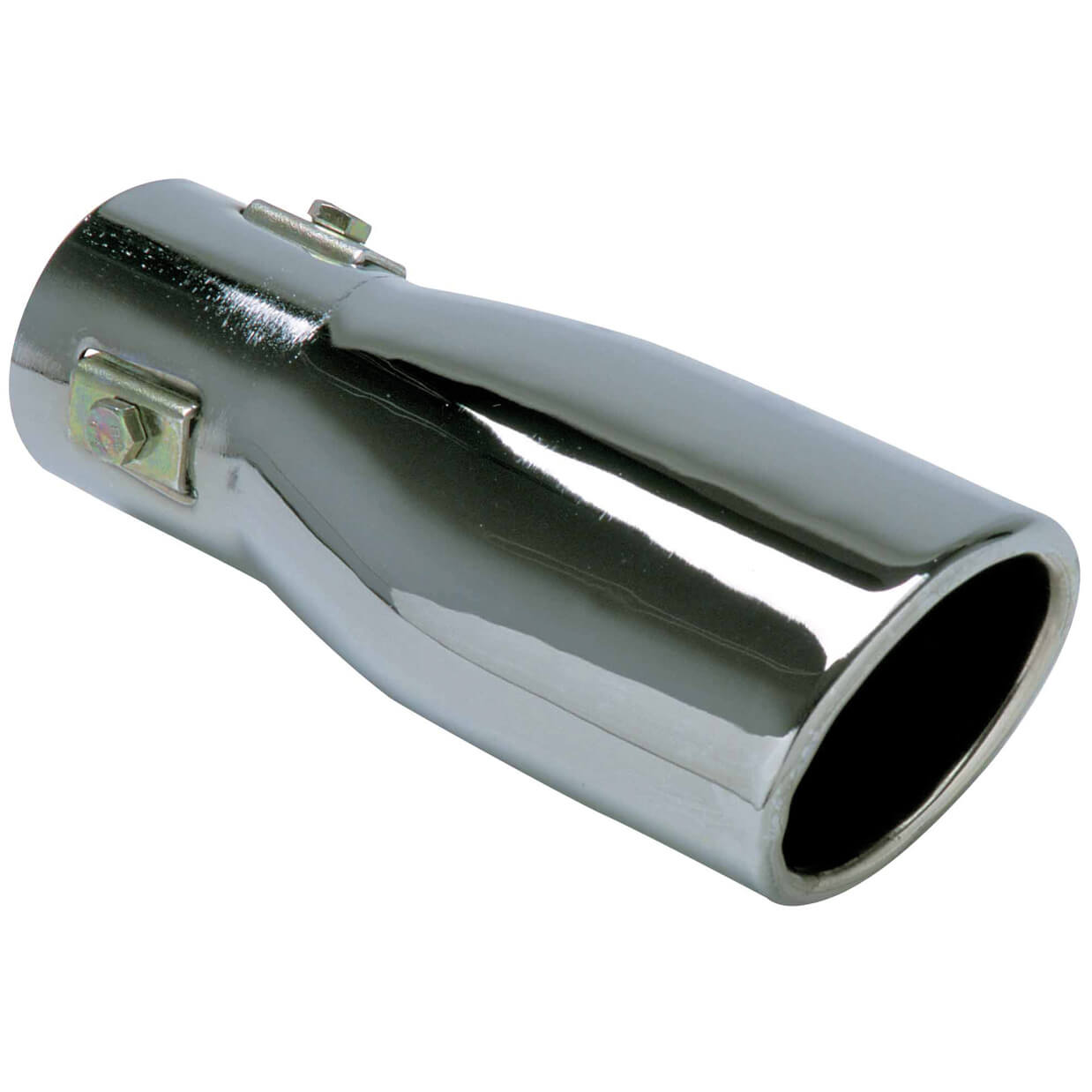 Ponteira de Escape oval Universal RACE SPORT Int: 52 L: 180 Ext: 60x80