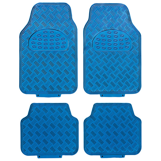 Tapete em PVC " Alumínio Azul "