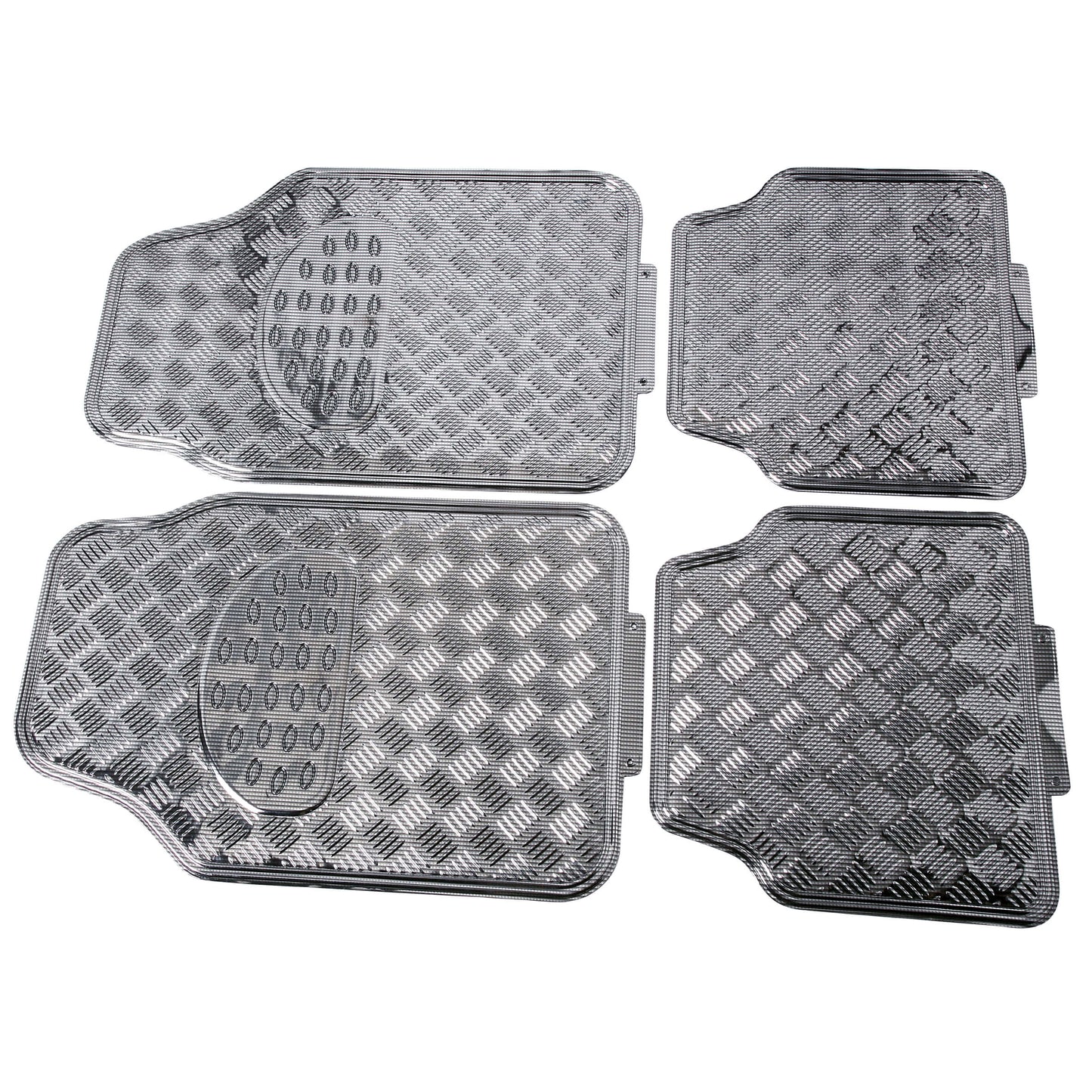 Tapete em PVC " Alumínio Carbon Cinza "