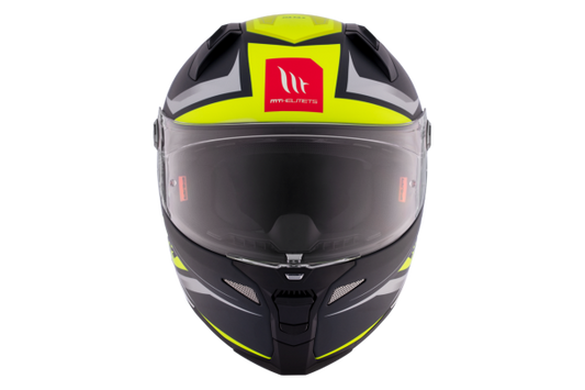 MT Helmets Revenge 2 S Hatax C3 Capacete Integral Amarelo Flúor Cinza Fosco