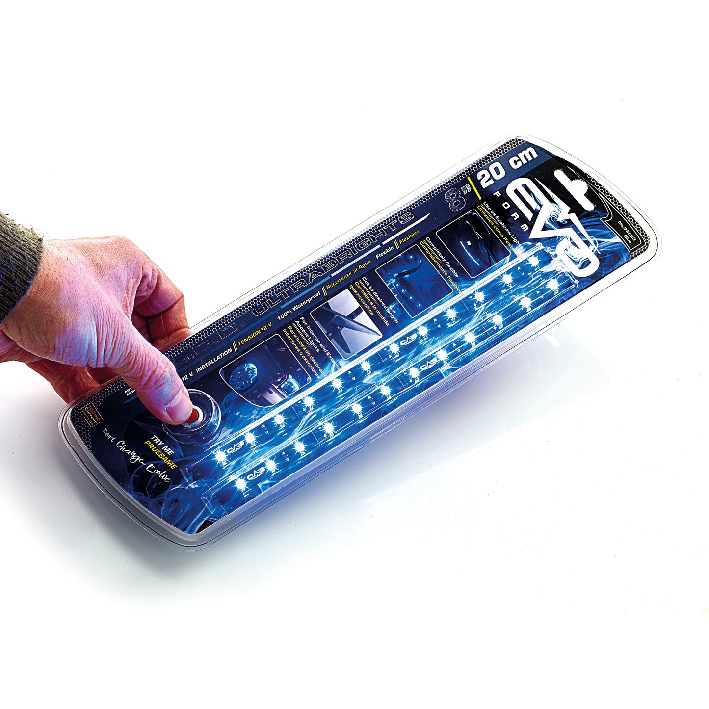 Fita LED EVO para Faróis 12V 2x 20cm cor Azul