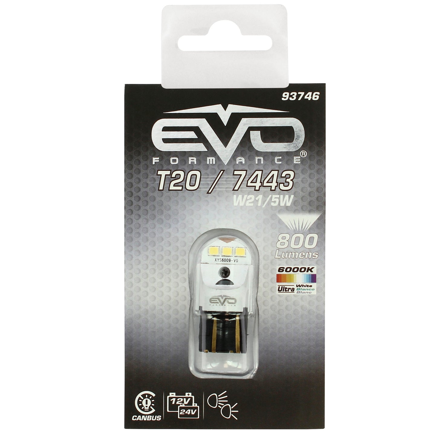 Lâmpada CANBUS Replacement Bulbs LED T20/ 7443 EVO 600L 5/21W 12/24V T20 1 PC