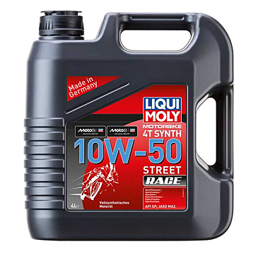 LIQUI MOLY Motorbike 4T Synth 10W-50 Street Race 4L