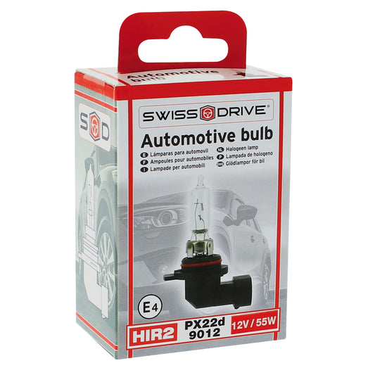 Lâmpada Luz Original CAR + HIR2 9012 12V 55W 3200K Base PX22D 1 Peça IN BOX