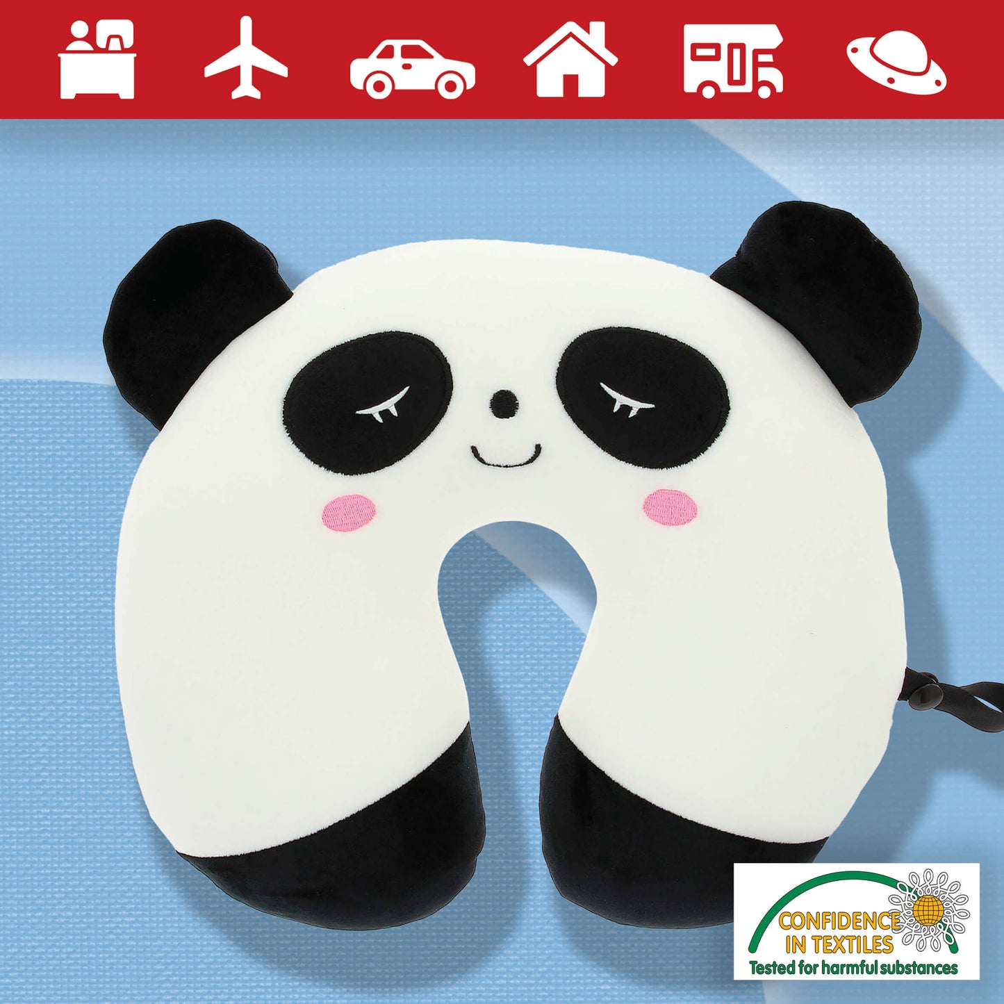 Almofada HAPPY CONFORT Pescoço para Criança "Panda"