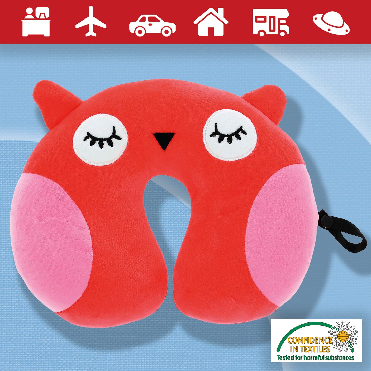 Almofada HAPPY CONFORT Pescoço para Criança "Coruja"