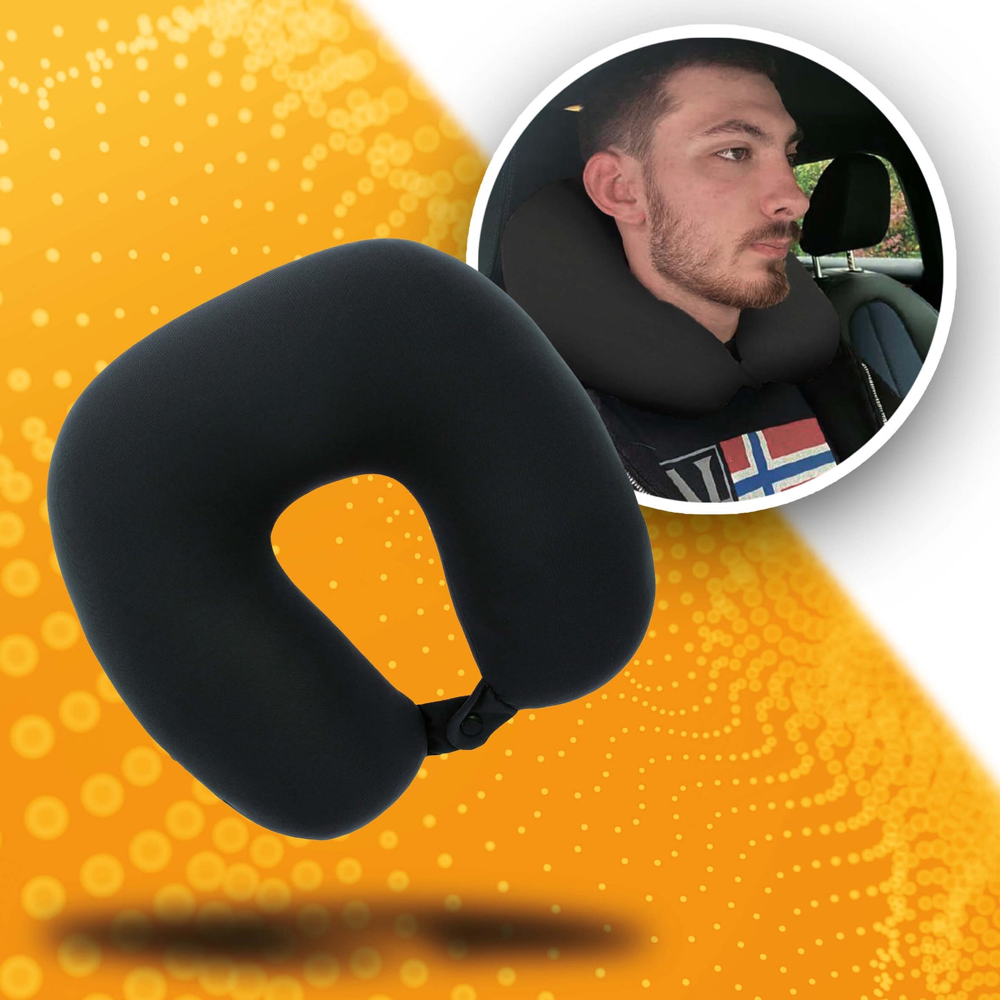 Almofada HAPPY CONFORT para Pescoço Adulto cor cinza