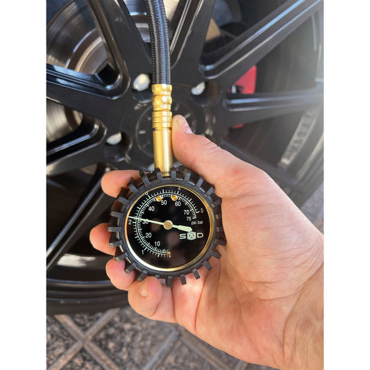 Manómetro Pressão Ar Pneus SWISS DRIVE 0-5BAR / 0-75PSI