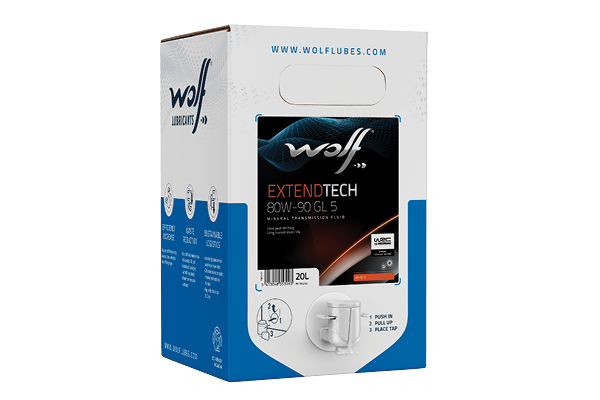 Oleo Caixa Velocidades WOLF EXTENDTECH 80W-90 GL 5 20L