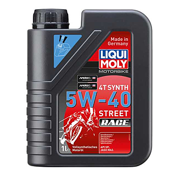 LIQUI MOLY Motorbike 4T Synth 5W-40 Street Race 1L