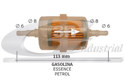 Filtro de Gasolina Universal GRANDE