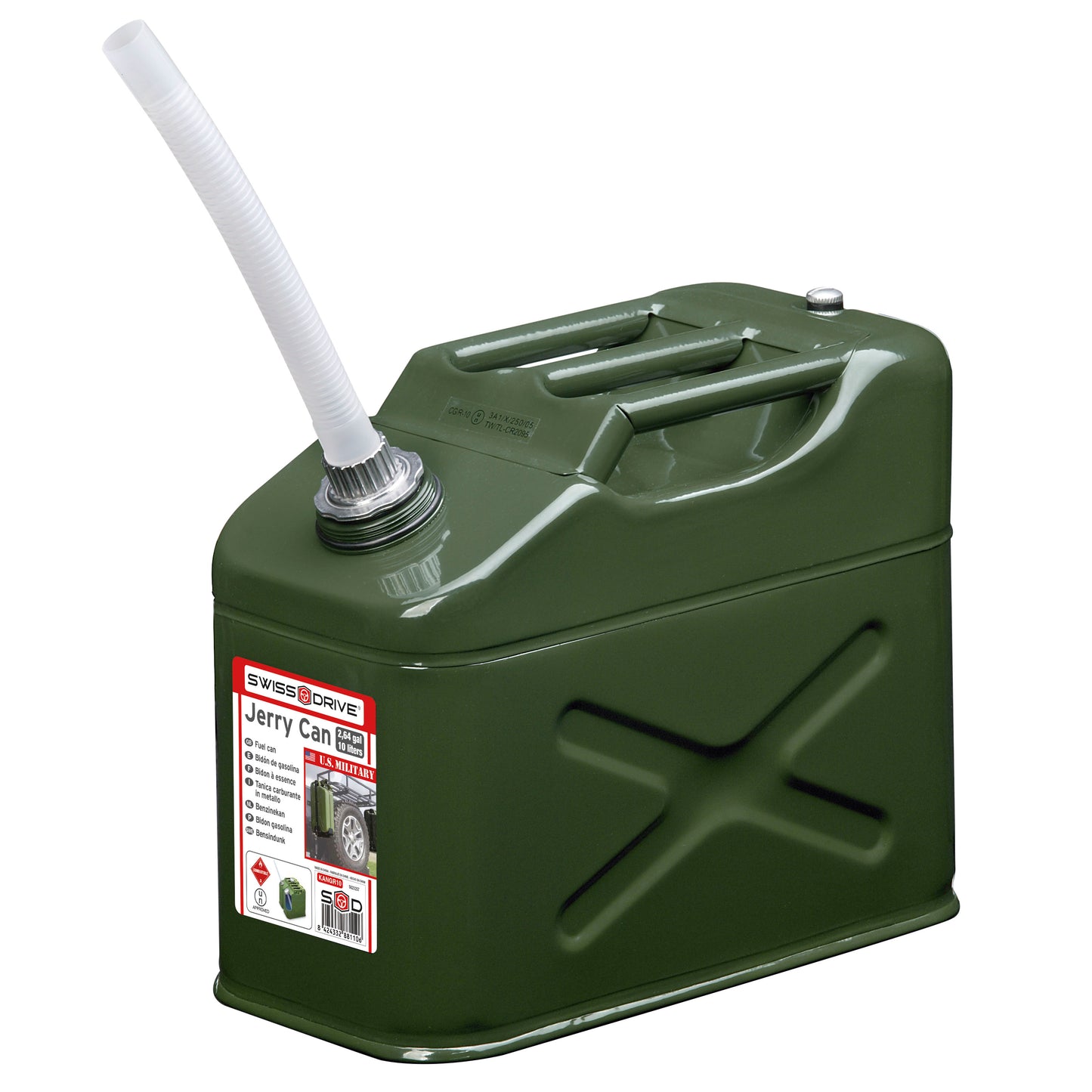 Bidon Combustível U.S.A Military Style 10L SWISS DRIVE