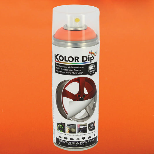 Spray " KOLOR DIP " 400ml FLOUR ORANGE