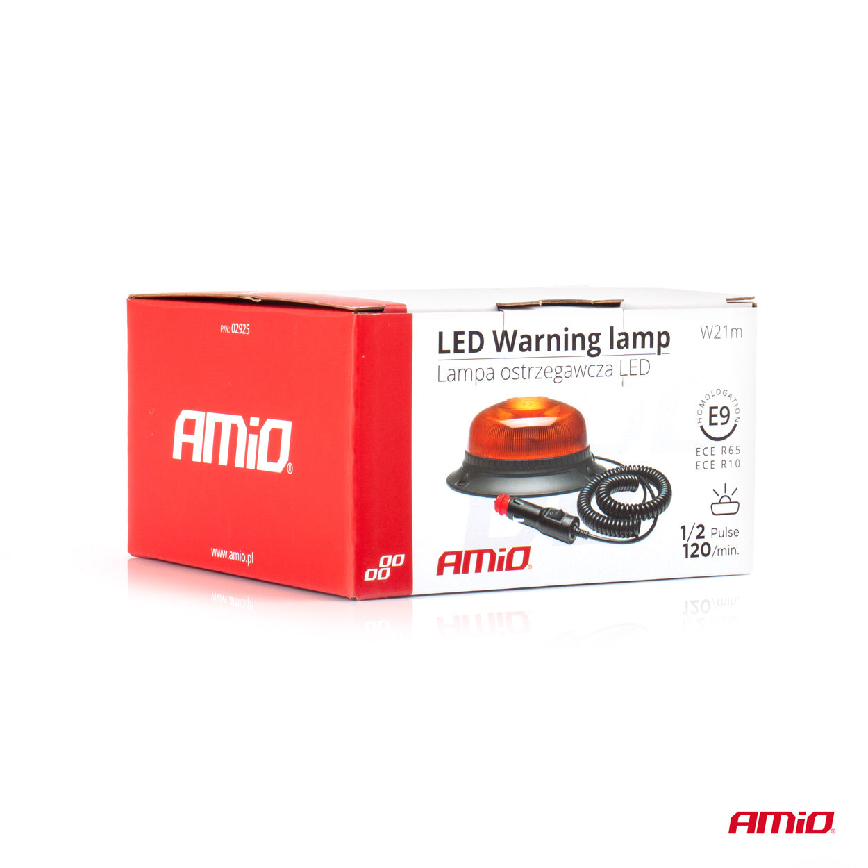 Farolim Rotativo AMIO MAGNETICO R65 R10 18LED 12/24V IP56