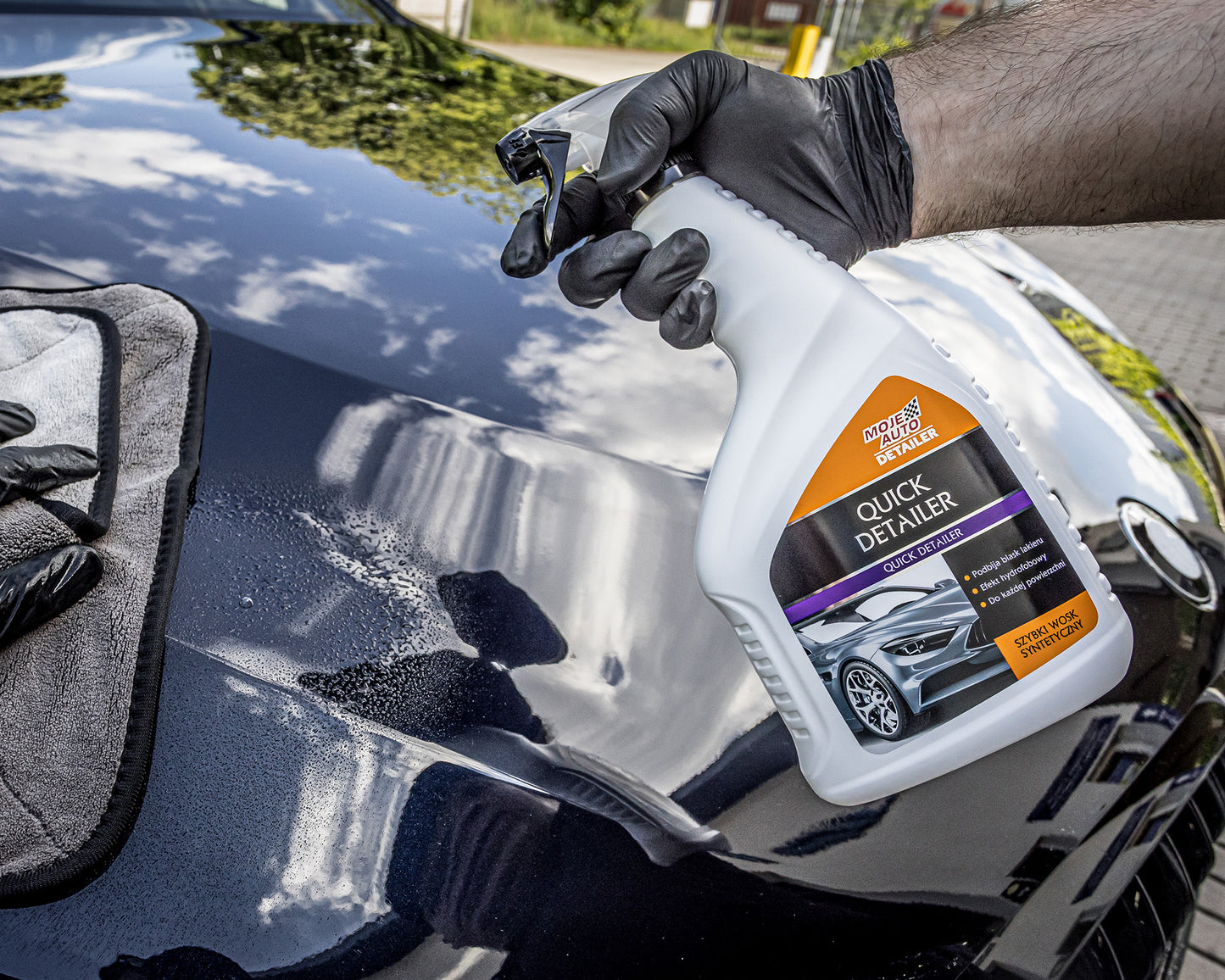 Detalhe "QUICK DETAILER" MOJE AUTO 750 ml