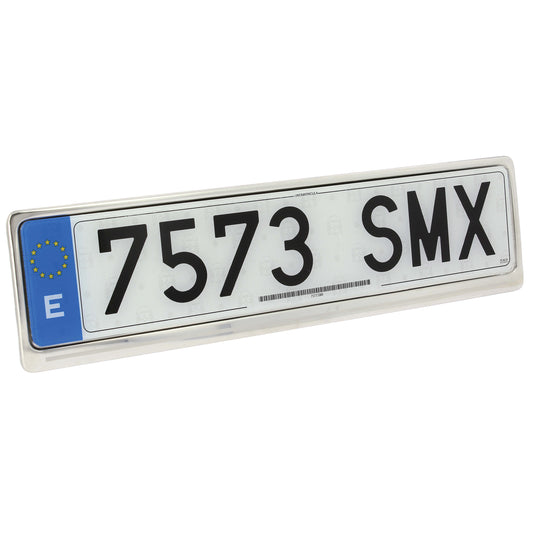 Suporte de Matricula Automóvel CAR + " INOX EUROPE "