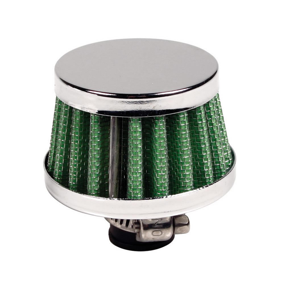 Mini Filtro de AR LAMPA Cónico Universal "Verde" 12 mm