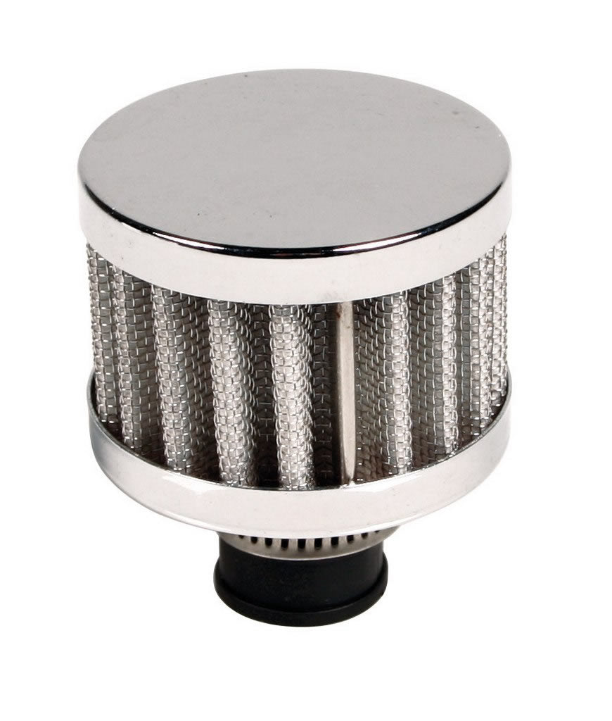 Mini Filtro de AR LAMPA Cónico Universal " Cromado" 12 mm