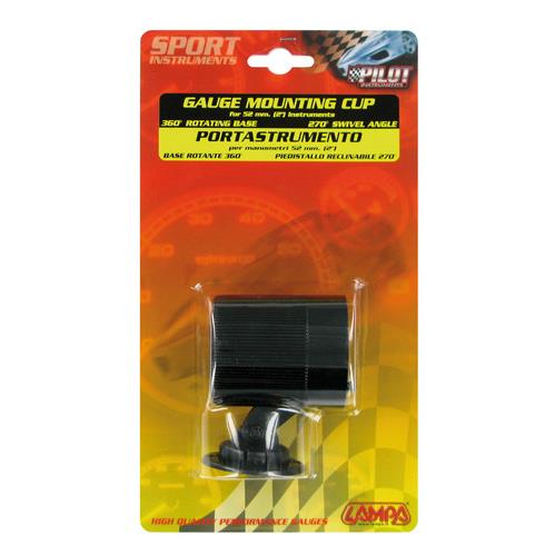 SUPORTE PARA 1 MANOMETRO LAMPA (DE PÉ PRETO)