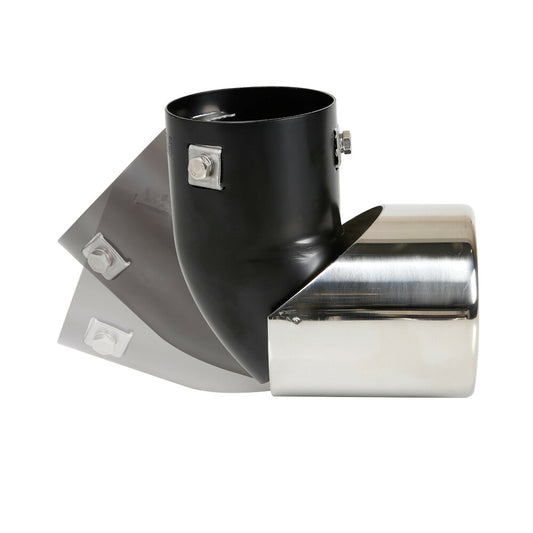 Ponteira de Escape Universal Auto LAMPA em Aço Inox Comado Ø 50-63 mm