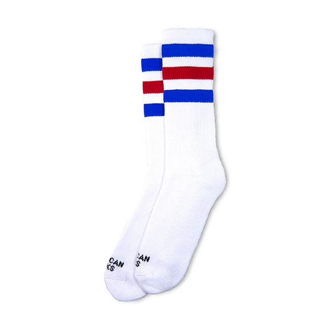 American Socks Mid high American Pride II azul/vermelho/azul stri
