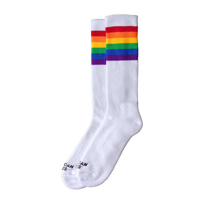 American Socks Mid high Rainbow Pride listrado arco-íris