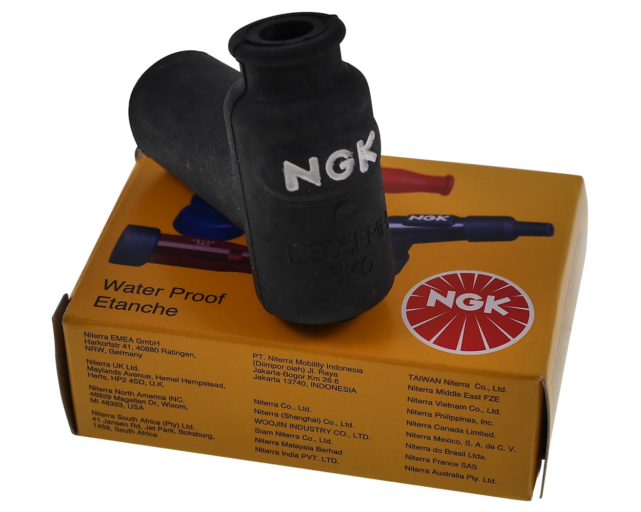 Capa de Vela Ignição de Silicone NGK (preta) 90º