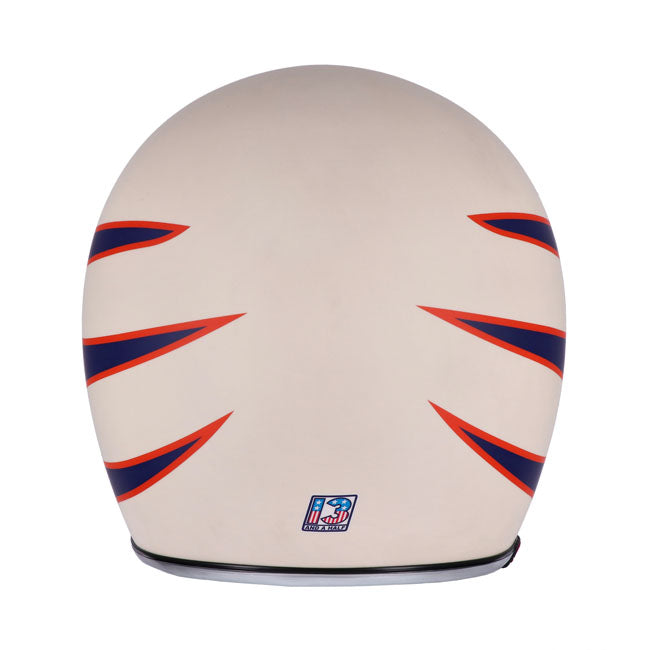Capacete balde de caveira 13 1/2 Superior vintage branco