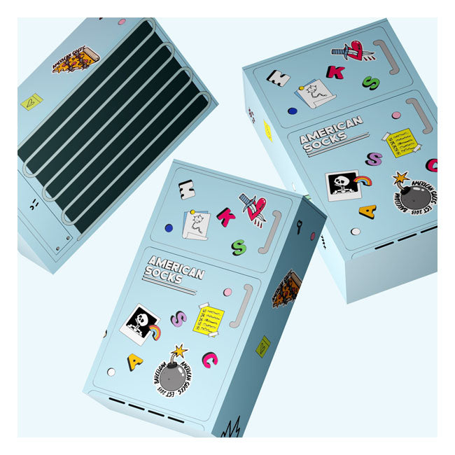 Meias exclusivas da American Socks Frosty Fridge