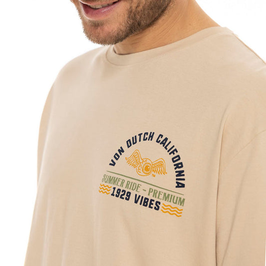 Camiseta Von Dutch Vibes bege