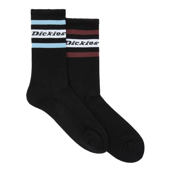 Meias Dickies Genola pretas/vermelhas tibetanas