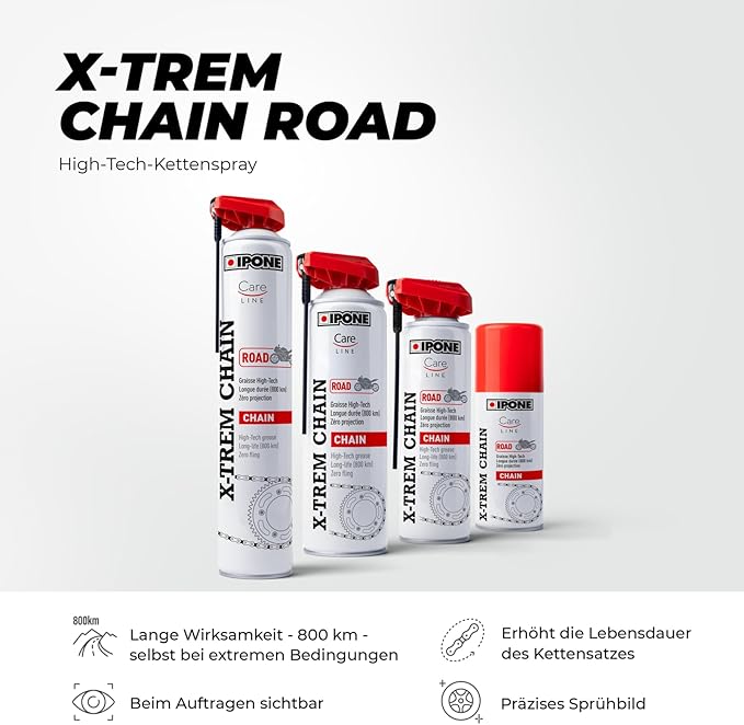 SPRAY IPONE XTREM CHAIN ROAD CARELINE 750ML