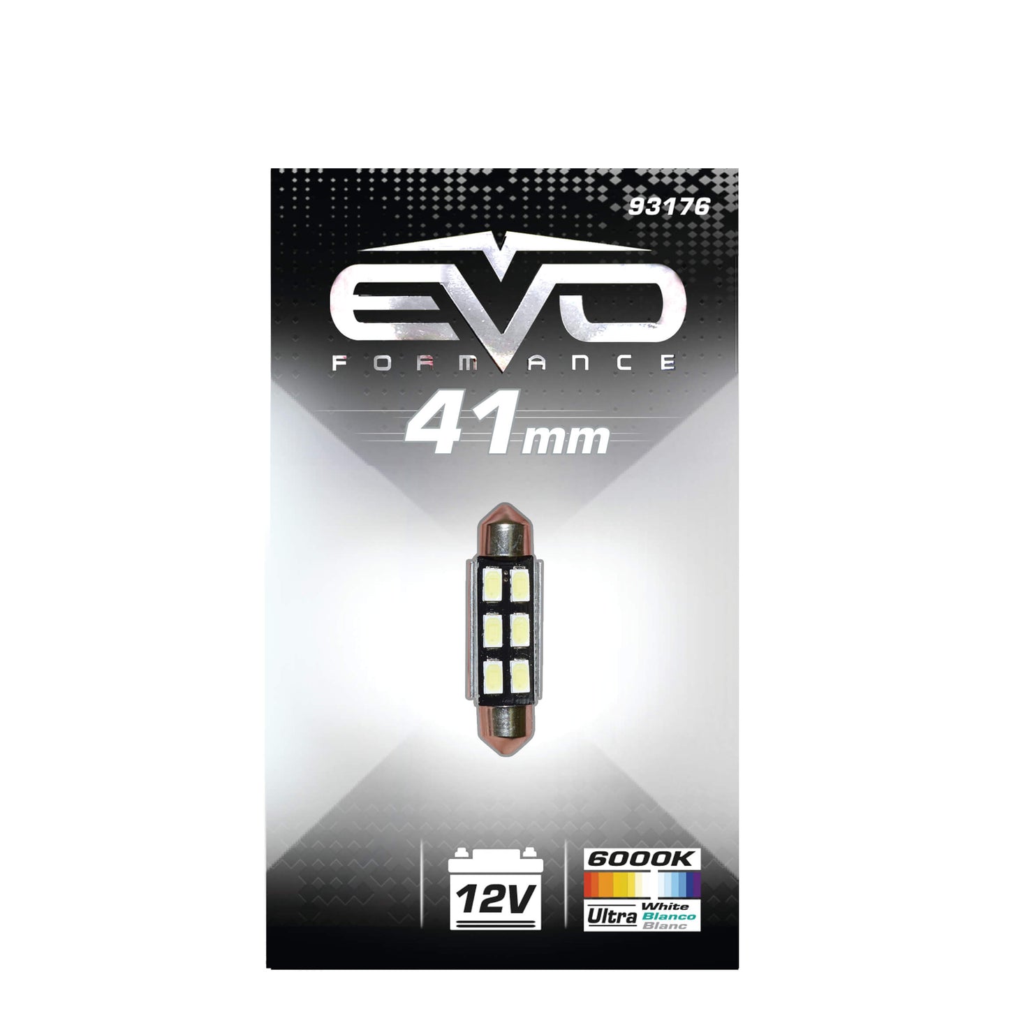 Lâmpada C5W EVO C/ 6 Leds Ultra Luminosa 41mm