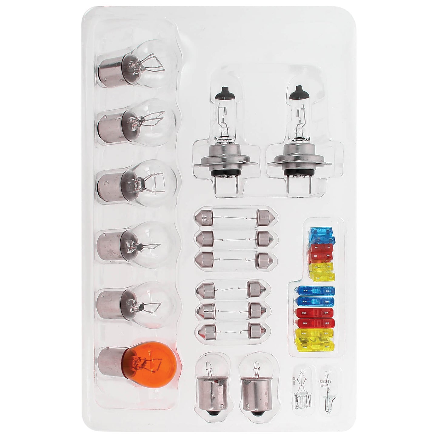 Conjunto de Lâmpadas Homologadas SWISS DRIVE H7 12V + Fusíveis 30 Peças