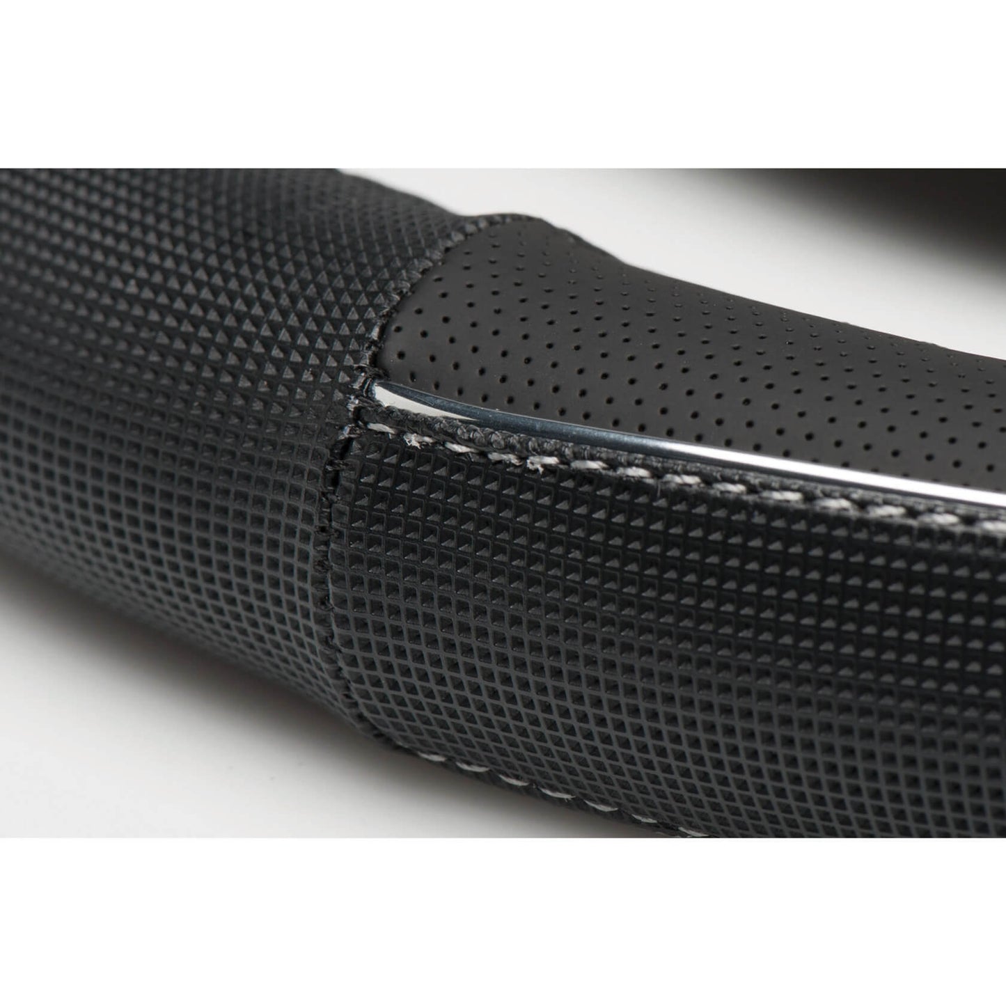 Capa de Volante AUTO "CAR+" Color- Line Preto/ Cinza Tamanho M 37-39 cm