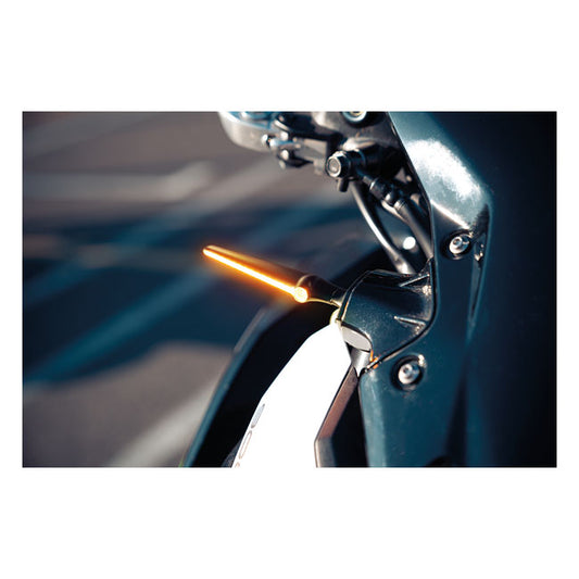 Piscas Led Moto Kellermann, sinal de mudança de direção sequencial Jetstream, lente transparente