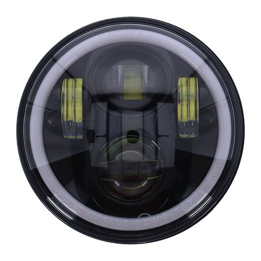 Unidade de farol LED brilhante de 5,3/4". Preto