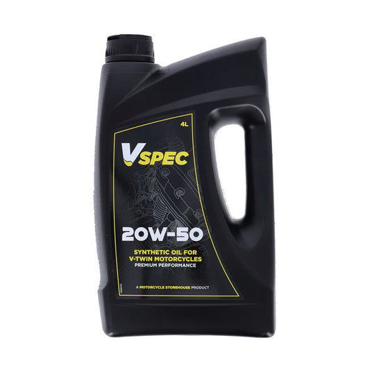 Vspec, óleo de motor totalmente sintético 20W50. garrafa de 4 litros