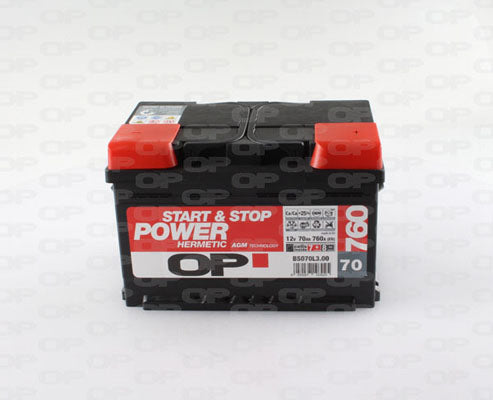 BATERIA OP HERMETIC AGM S&S 70AMP 760EN 278X175X190 DT E39