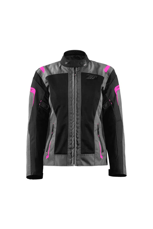 Jaqueta de Verão Feminina Seventy SD-JT68 Sahara Cinza-Fúcsia