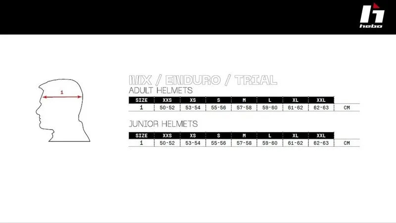 Capacete de Trial Hebo Zone 5 duo - Azul