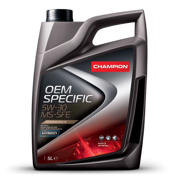 OLEO MOTOR AUTO CHAMPION OEM SPECIFIC 5W-30 MS-SFE 5L