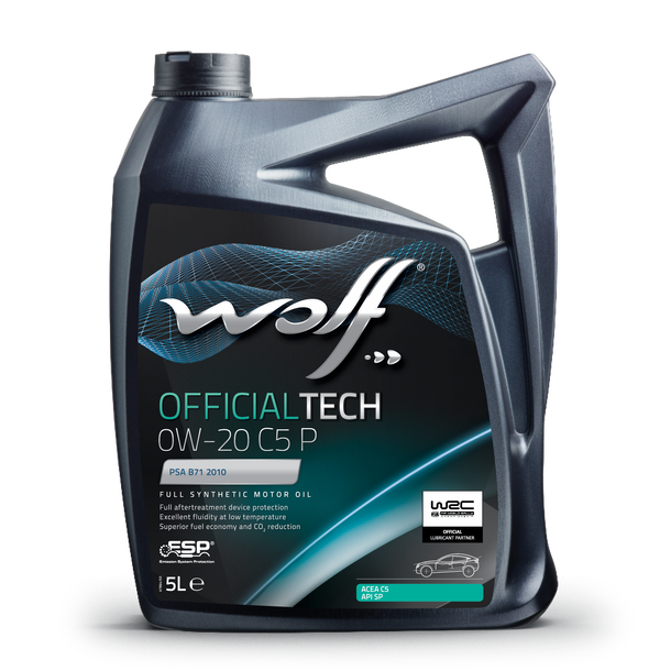 Oleo Motor Auto WOLF OFFICIALTECH 0W-20 C5 P 5L