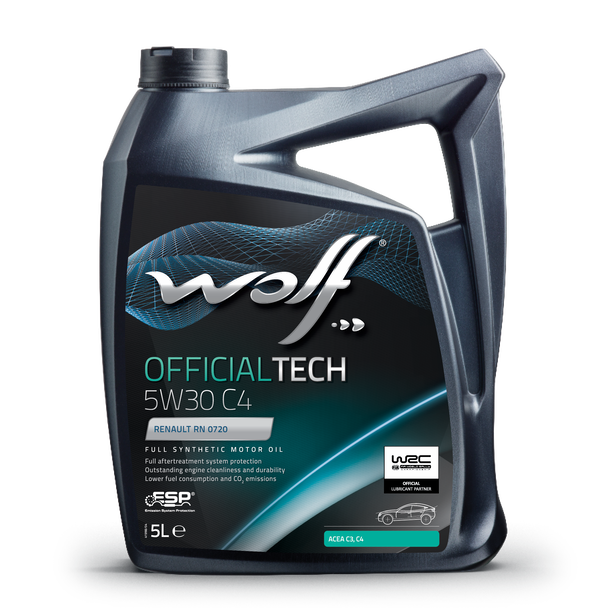 Oleo Motor Auto WOLF OFFICIALTECH 5W30 C4 5L