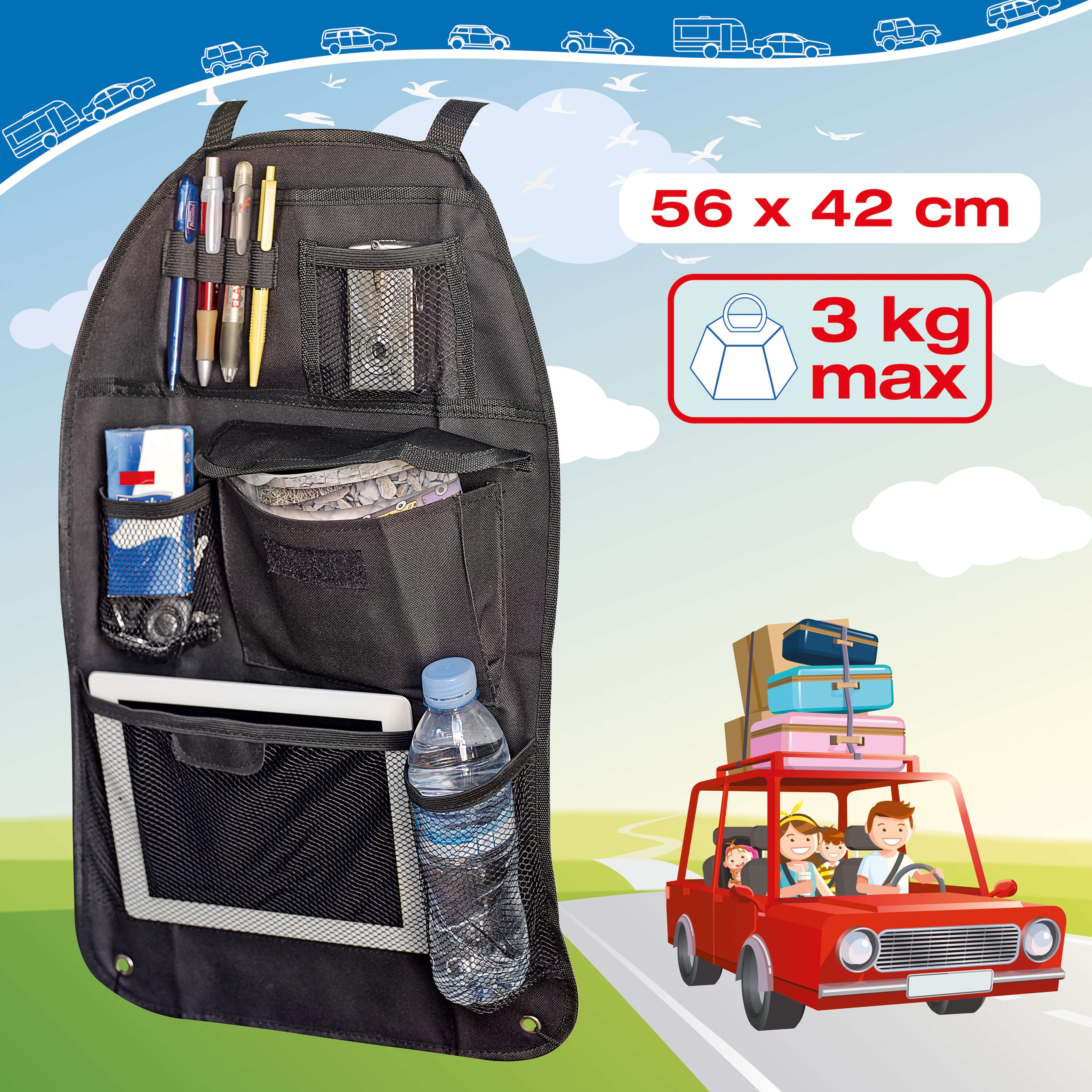 Organizer para Banco Traseiro Automóvel CAR +