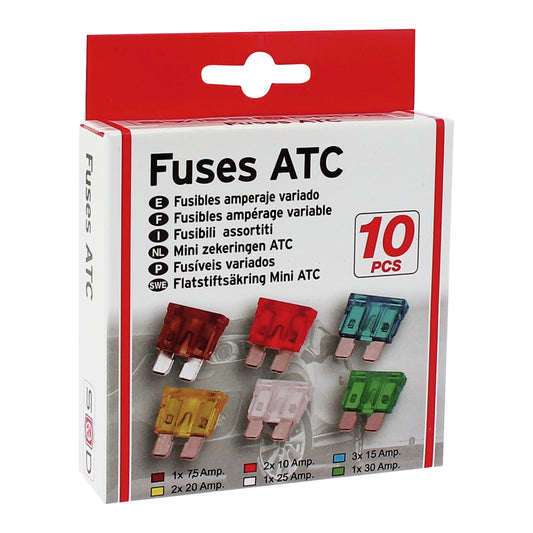 Fusíveis Tipo Ficha Blister 12V SWISS DRIVE 10 PCS