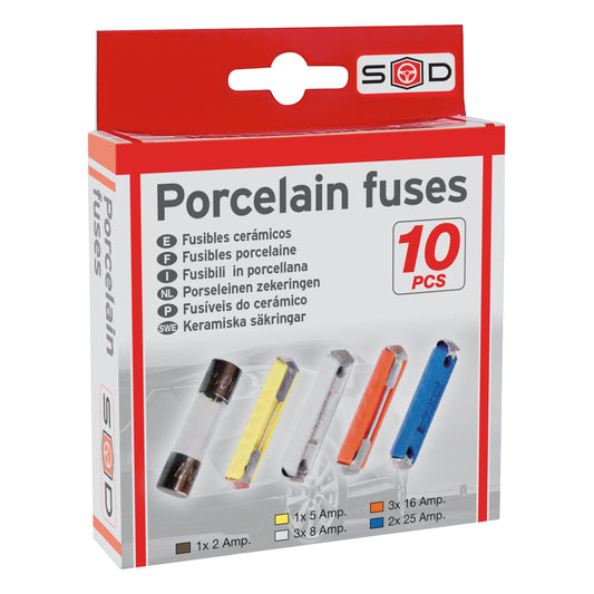 Fusíveis Blister Tipo Bosch 12V SWISS DRIVE 10 PCS