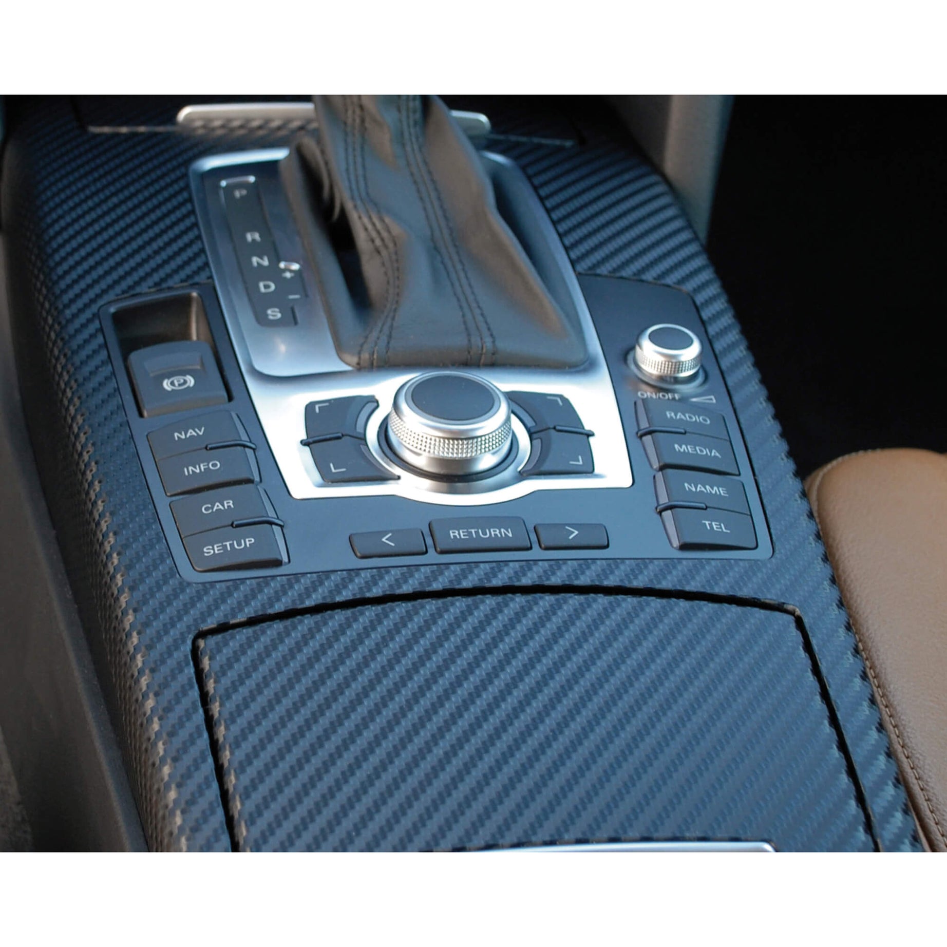 Pelicula Imitação Carbono Preta