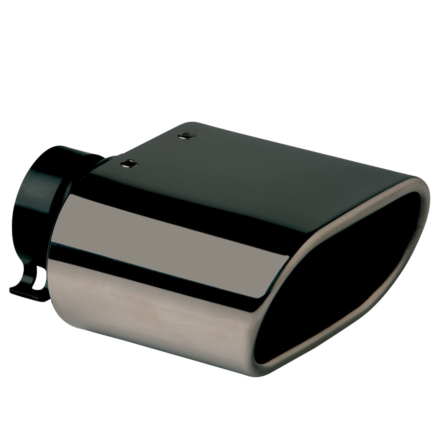 Ponteira de Escape Universal Auto RACE SPORT inox  DTM-2 prata escura
