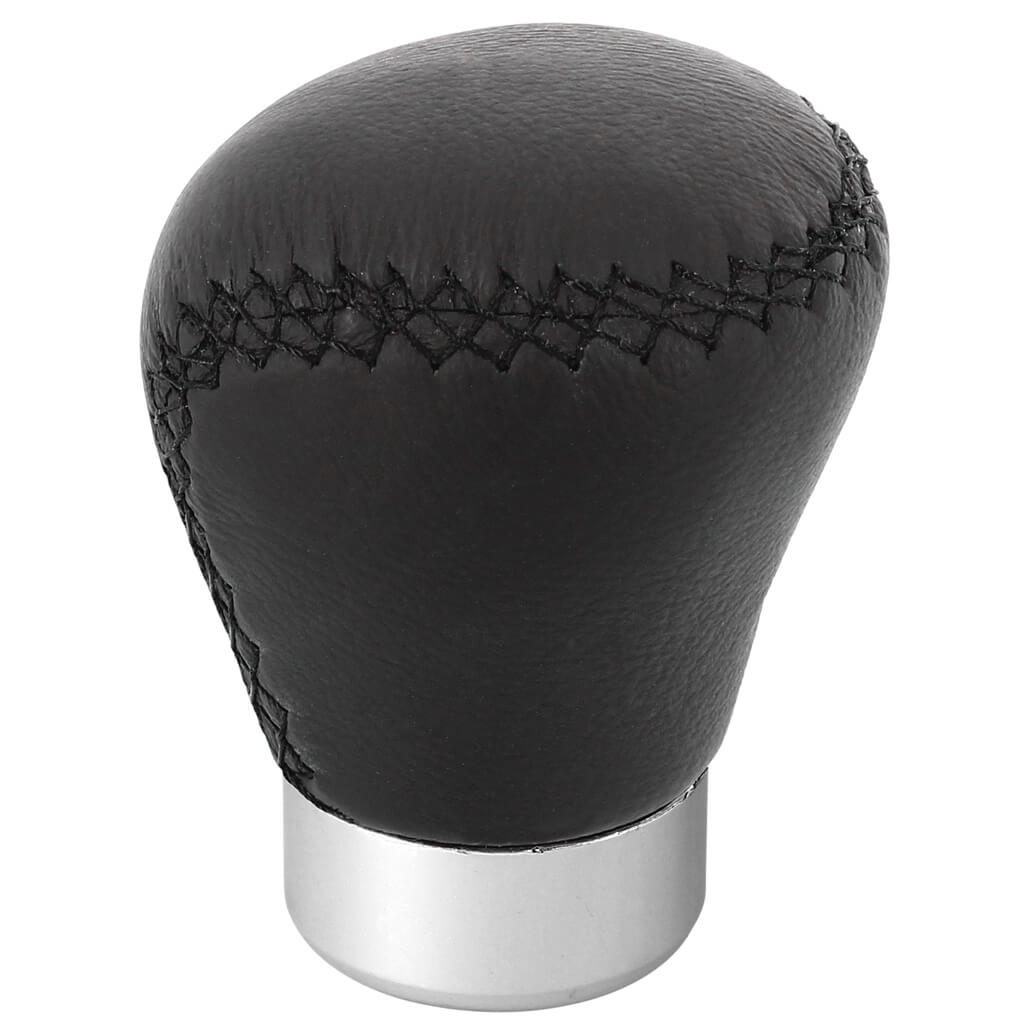 Manete Mudanças Auto (universal) RACE SPORT em Pele com costura em Linha Preta